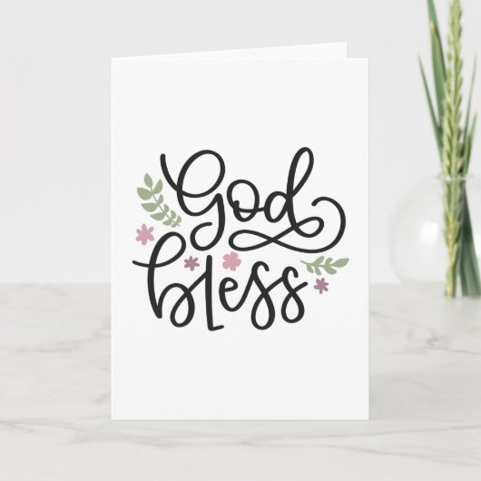 Gott segne karte (Vorderseite)