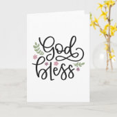 Gott segne karte (Gelbe Blume)