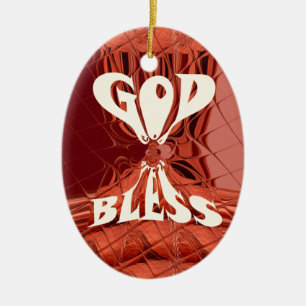 Gott segne Kunstprint Keramik Ornament