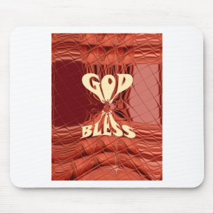 Gott segne Kunstprint Mousepad