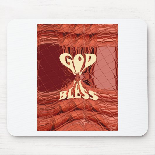 Gott segne Kunstprint Mousepad (Vorne)