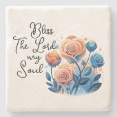 Gott segne mein Soul Steinuntersetzer (Vorderseite)