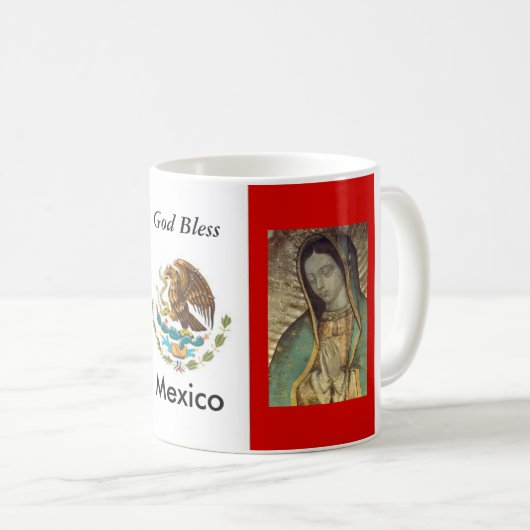 Gott segne Mexiko Kaffeetasse (VorderseiteRechts)