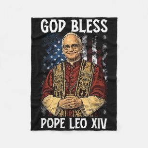 Gott segne neuer Papst Leo Xiv Katholische Kirche Fleecedecke