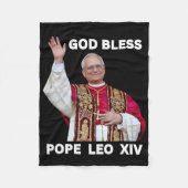 Gott segne neuer Papst Leo Xiv Katholische Kirche Fleecedecke (Vorderseite)