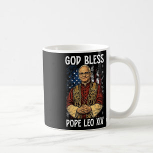 Gott segne neuer Papst Leo Xiv Katholische Kirche  Kaffeetasse