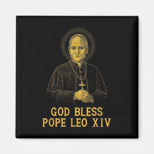 Gott segne neuer Papst Leo Xiv Katholische Kirche  Magnet