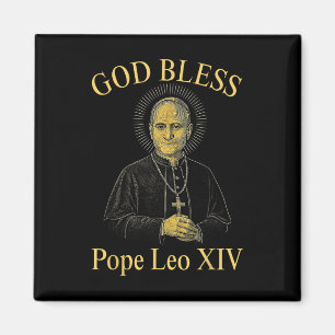 Gott segne neuer Papst Leo Xiv Katholische Kirche  Magnet