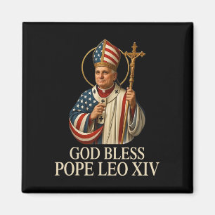 Gott segne neuer Papst Leo Xiv Katholische Kirche  Magnet