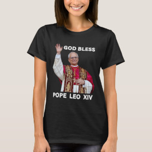 Gott segne neuer Papst Leo Xiv Katholische Kirche  T-Shirt