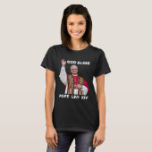Gott segne neuer Papst Leo Xiv Katholische Kirche T-Shirt (Vorne ganz)
