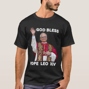 Gott segne neuer Papst Leo Xiv Katholische Kirche T-Shirt