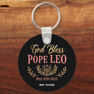 Gott segne Papst Leo feiert neuen Papst 8. Mai 202 Schlüsselanhänger