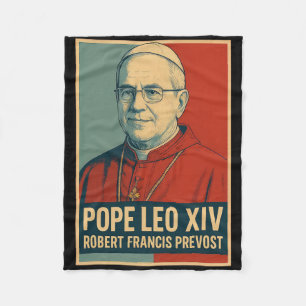 Gott segne Papst Leo Xiv 1 Fleecedecke