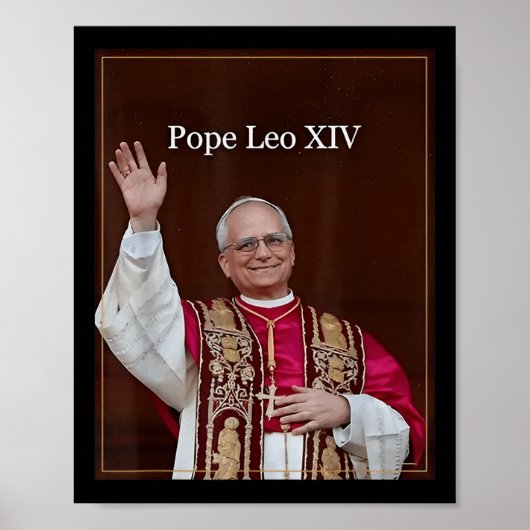 Gott segne Papst Leo Xiv 1 Poster (Vorne)