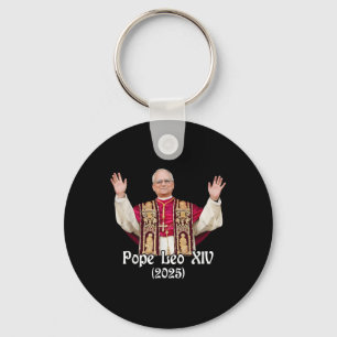 Gott segne Papst Leo Xiv 2025 Schlüsselanhänger