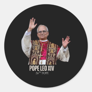 Gott segne Papst Leo Xiv 26. Runder Aufkleber
