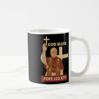 Gott segne Papst Leo Xiv 4 Kaffeetasse
