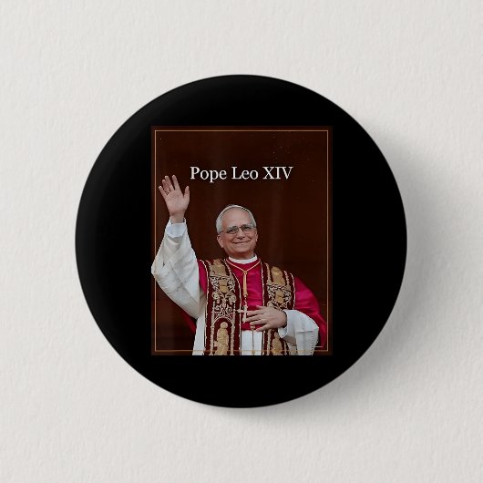 Gott segne Papst Leo Xiv 5 Button (Vorderseite)