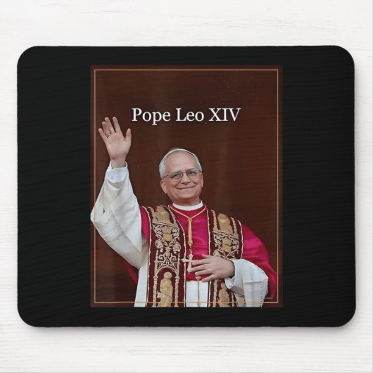 Gott segne Papst Leo Xiv 5 Mousepad (Vorne)