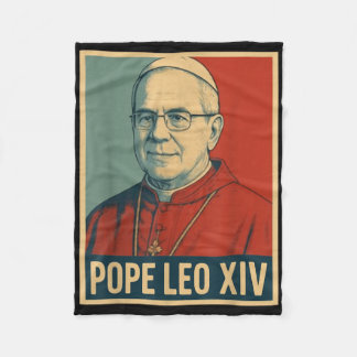 Gott segne Papst Leo Xiv 9 Fleecedecke