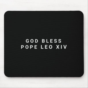 Gott segne Papst Leo Xiv Mousepad