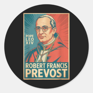 Gott segne Papst Leo Xiv Papst Leo Xiv Shirt Papst Runder Aufkleber