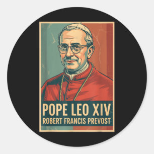 Gott segne Papst Leo Xiv Papst Leo Xiv Shirt Papst Runder Aufkleber