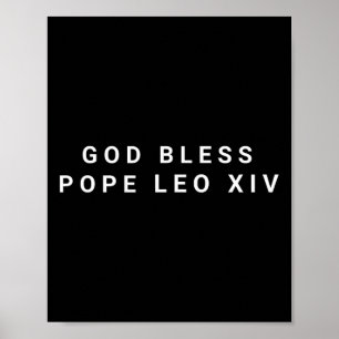 Gott segne Papst Leo Xiv Poster