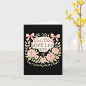 Gott segne Papst Leo Xiv Retro Blumenkatholiken Karte (Gelbe Blume)