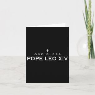Gott segne Papst Leo Xiv Robert Francis Prevost Pa Karte