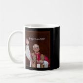 Gott segne Papst Leo Xiv Shirt Kaffeetasse (Links)