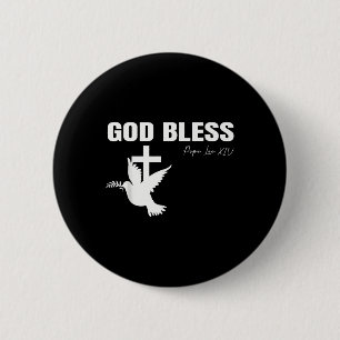 Gott segne Papst Leo Xiv Vintage Christlich Button