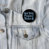 Gott segne Präsident Biden Prostatakrebs-Auszeichn Button (Beispiel)