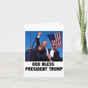 Gott segne Präsident Trump, Donald Trump 2024 _1 Karte