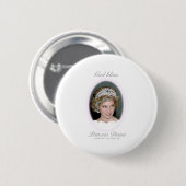 Gott segne Princess Diana Button (Vorne & Hinten)