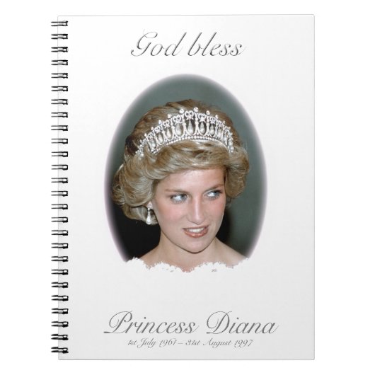 Gott segne Princess Diana Notizblock (Vorderseite)
