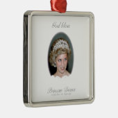 Gott segne Princess Diana Silbernes Ornament (Rechts)