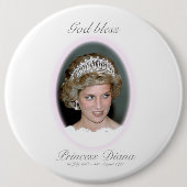 Gott segne Prinzessin Diana - Erinnerung Button (Vorderseite)