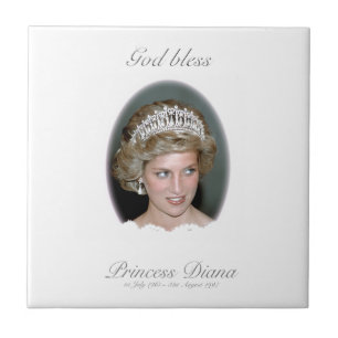 Gott segne Prinzessin Diana - Erinnerung Fliese