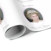 Gott segne Prinzessin Diana - Erinnerung Geschenkpapier (Rolleneckpunkt)