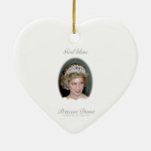 Gott segne Prinzessin Diana - Erinnerung Keramik Ornament (Hinten)