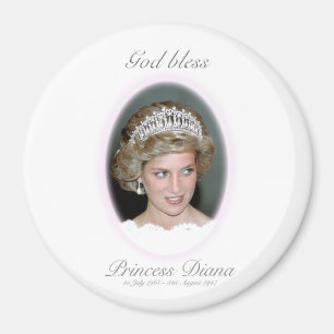 Gott segne Prinzessin Diana - Erinnerung Magnet