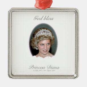Gott segne Prinzessin Diana - Erinnerung Ornament Aus Metall