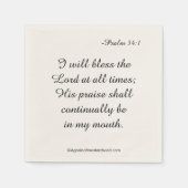 Gott segne serviette (Vorderseite)