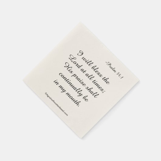 Gott segne serviette (Ecke)