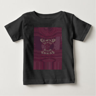 Gott segne Sie Giraffen Art Print/Design Baby T-shirt