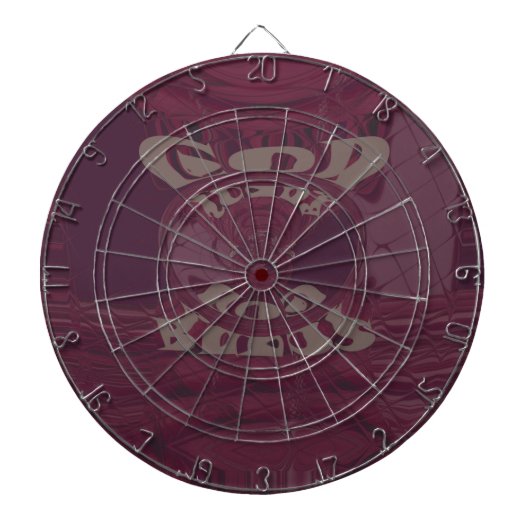 Gott segne Sie Giraffen Art Print/Design Dartscheibe (vorne)