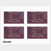 Gott segne Sie Giraffen Art Print/Design Rechteckiger Aufkleber (Blatt)