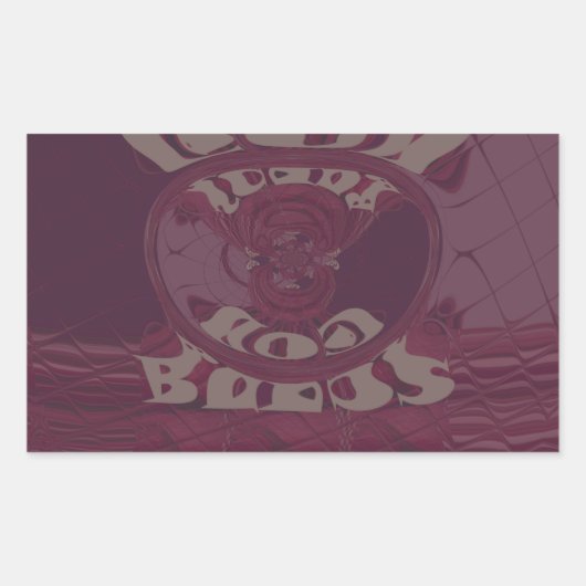 Gott segne Sie Giraffen Art Print/Design Rechteckiger Aufkleber (Vorderseite)